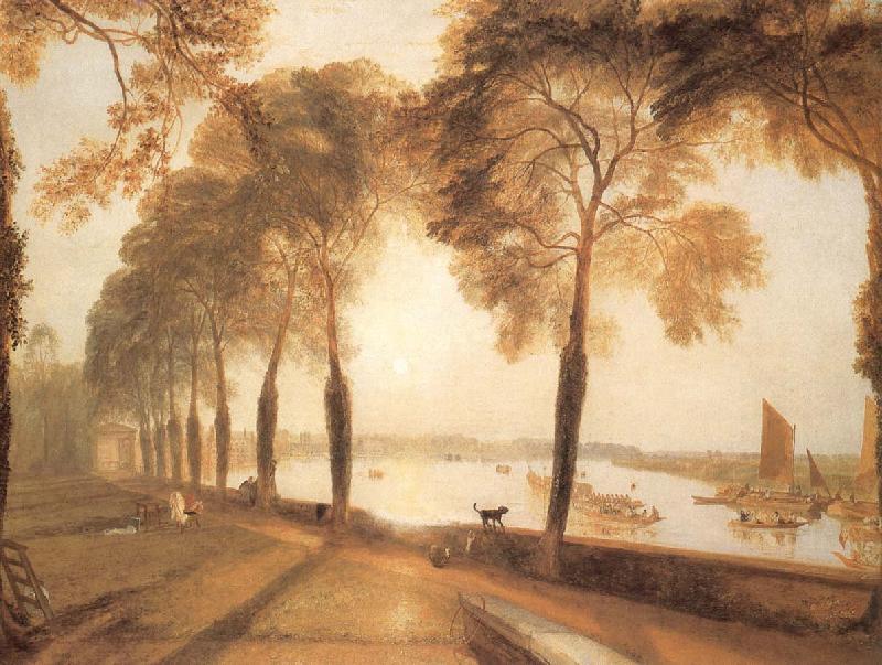 J.M.W. Turner Morlake Terrace the seat of william moffatt esq summer-s Evening oil painting image